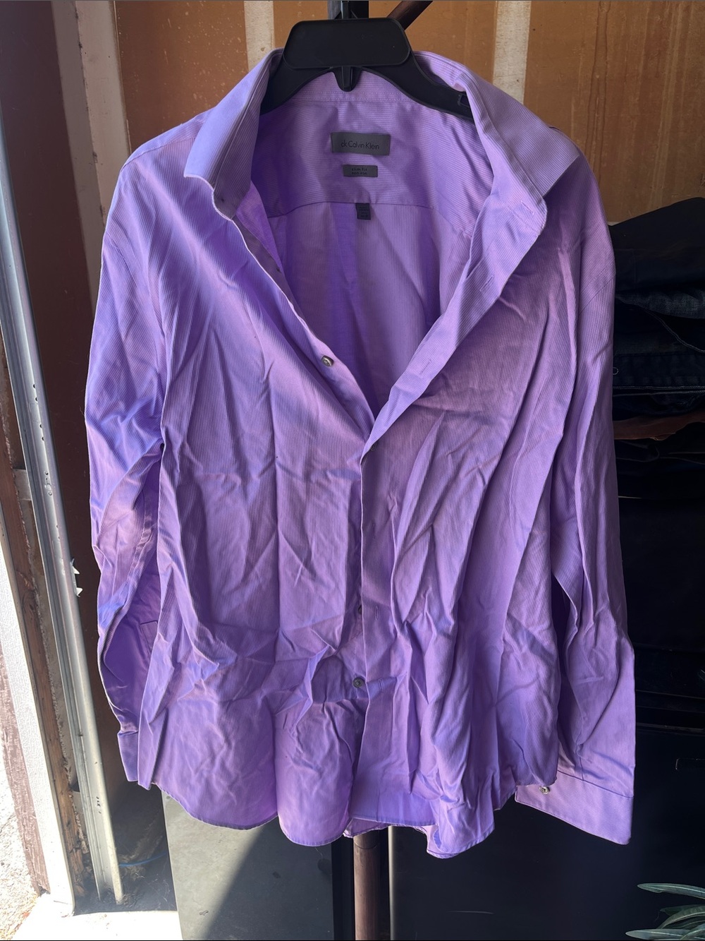 Calvin Klein Lavender Button-Up Shirt